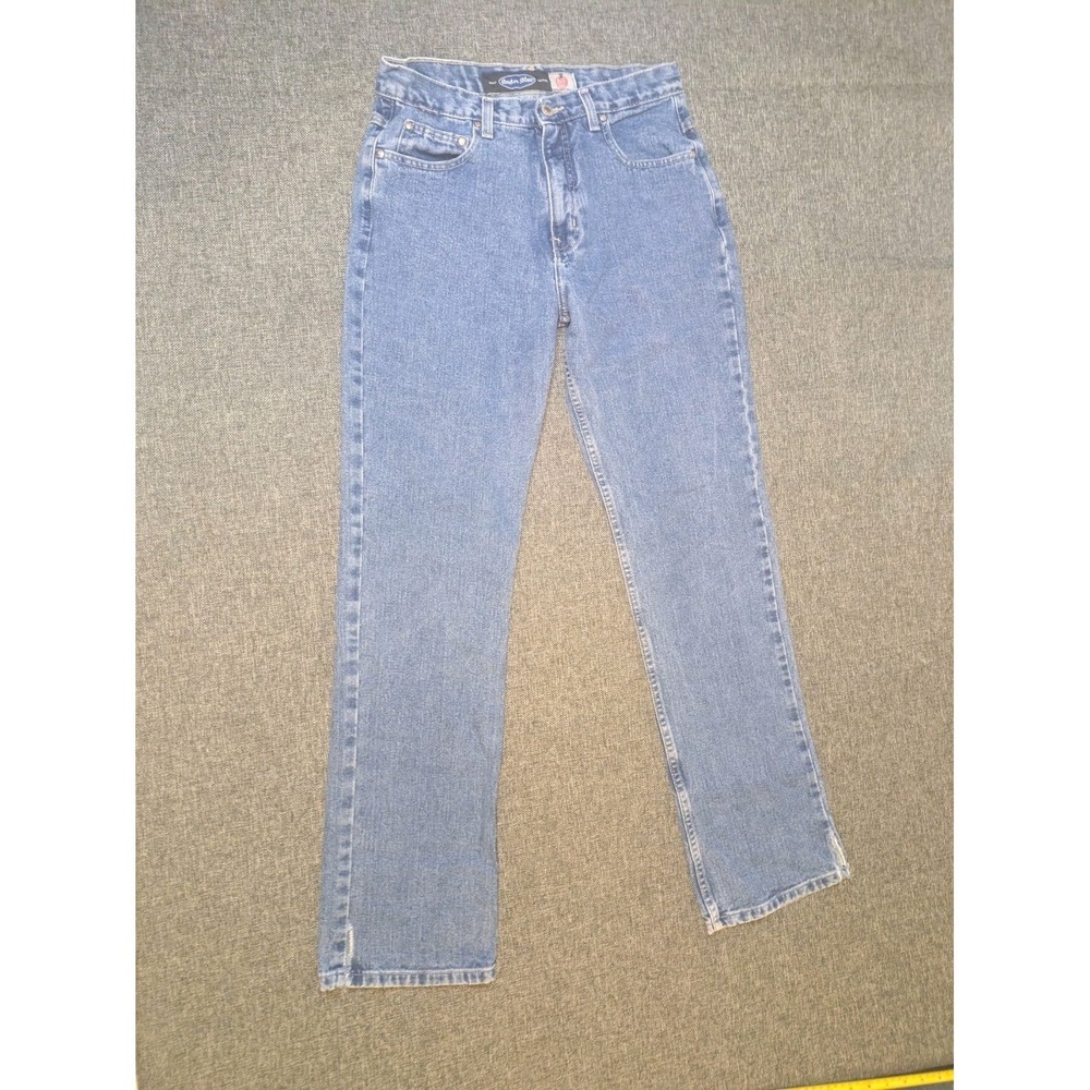 Anchor Blue Jeans Mens Y2K Blue Medium Wash Denim Boot cut Denim Pants 30 X 34